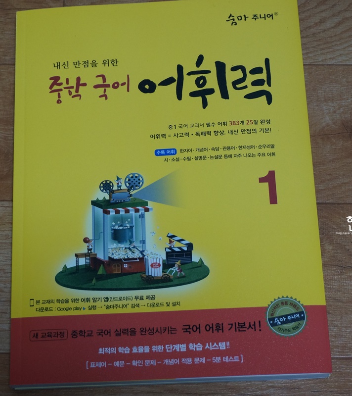  중학국어 어휘력 문제집으로 집에서 학습
