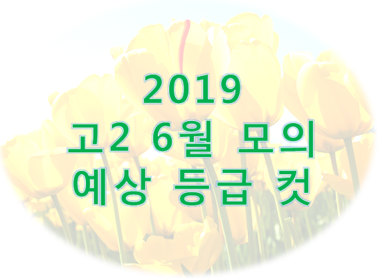  < 2019년 고2. 6월 모의고사 예상 등급컷 알아보기 >