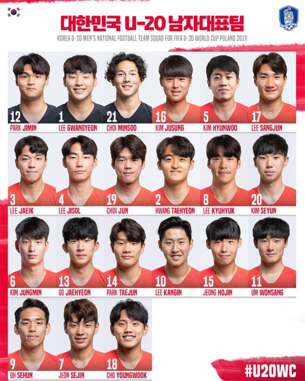  [U20 월드컵] 2019년 6월5일 AM 00:30 대한민국 호랑이! U20 월드컵 16강 - 한일전 승리기원에 임하는 자세!