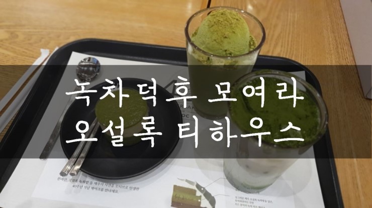  [서울/잠실] 녹차덕후 모여라~ 잠실 롯데 타워몰 오설록 티하우스에 다녀왔어요! 