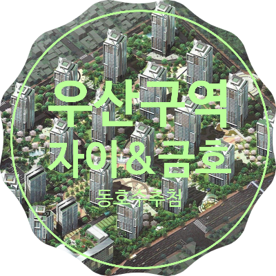  광주 우산구역 우산 자이 GS 자이, 금호어울림 동호수 추첨