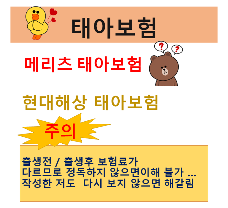  태아보험 메리츠태아보험 /현대해상태아보험