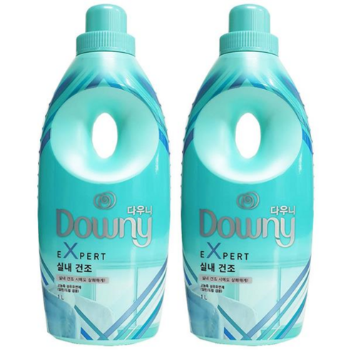  다우니 엑스퍼트 실내건조 2개 고농축섬유유연제 무배