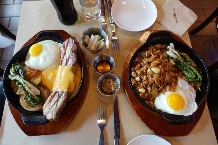  [석촌호수 맛집] 그리지 하우스 : 두번째 방문 (함박 스테이크와 통베이컨)
