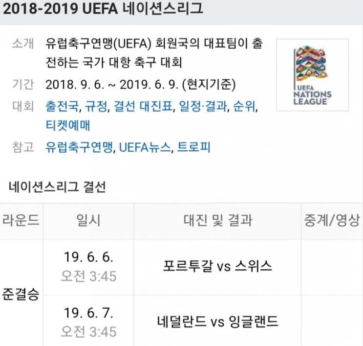 2018-2019 UEFA 네이션스리그 준결승 (포르투갈 vs 스위스) 2018-2019 UEFA 네이션스리그 준결승 (포르투갈 vs 스위스)