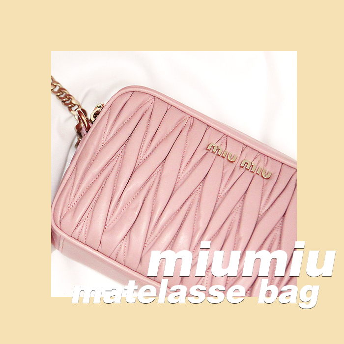  [miumiu] 미우미우 롯데백화점 본점, 미우미우 마테라쎄 가죽 숄더백 5BH118 언박싱