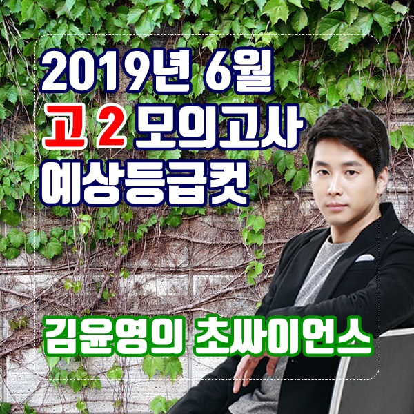  [고2 6월 모의고사 등급컷] 2019년 6월 전국연합학력평가 고2 예상 등급컷