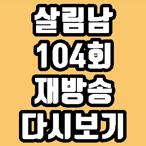 살림남 혜빈 치킨모델 104회 재방송 다시보기 방송시간 편성표