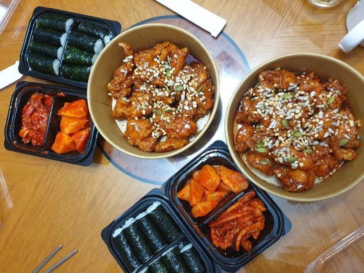  분당 서현 AK플라자 김순례 닭강정과 충무김밥~