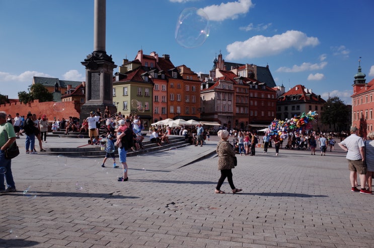  [폴란드여행] 바르샤바 Warszawa 구시가지 oldtown 잠코비광장 plac Zamkowy