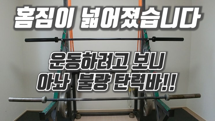 홈짐 운동방 스쿼트렉 재배치/불량탄력봉/운동영상