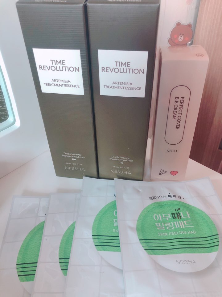  미샤 6월세일 전품목 1+1, 미샤 개똥쑥 에센스, 때필링패드 (증정비비크림)