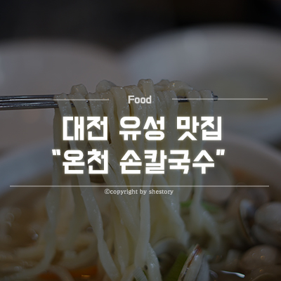  대전 유성 맛집 시원한 칼국수!
