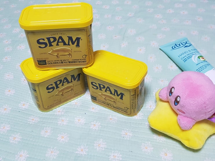  회사 동료에게 받은 생일선물 CJ 제일제당 황금스팸 클래식 SPAM