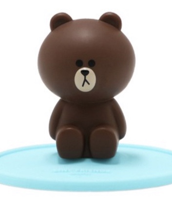  라인프렌즈 브라운 피규어, 왕 귀염둥이 여기서...