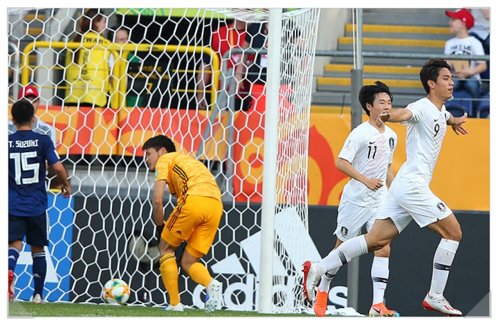  U-20 16강 한일전 VAR도 골대도 모두 한국편~ 오세훈 선수의 헤딩 결승골