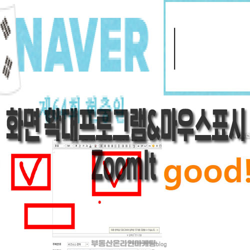  [ZoomIt 화면 확대프로그램]글 설명한 때 마우스로 표시해 보세요.