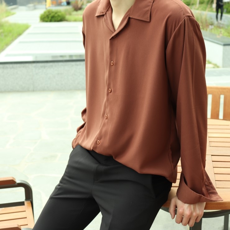  남자 오픈카라 셔츠 여름시즌 셔츠하나로 깔끔한 코디