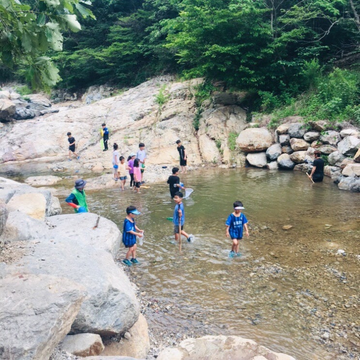  양산 계곡 무지개폭포 (취사가능, 입장료있음)
