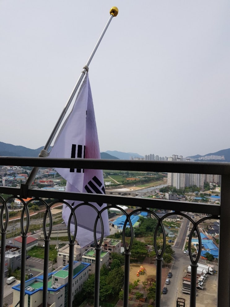  현충일 태극기