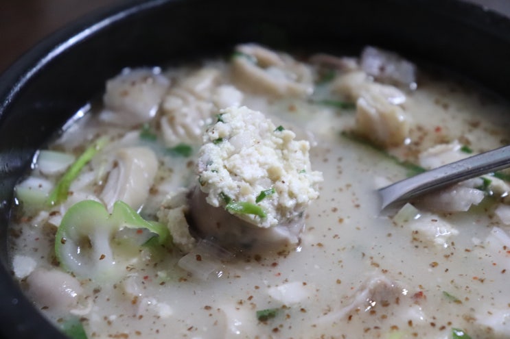  정릉 시장 맛집 50년 전통 기차순대국 #두부순댓국