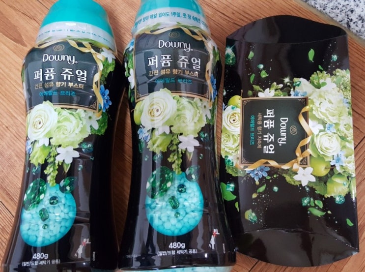  [다우니 퍼퓸 쥬얼] 향기 부스터 에메랄드 브리즈 찬물에도 잘 녹을까?