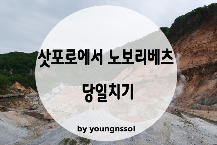  [삿포로 근교여행] 삿포로에서 노보리베츠 가는법 / 지옥계곡 / 다이이치 타키모토칸 당일 온천욕