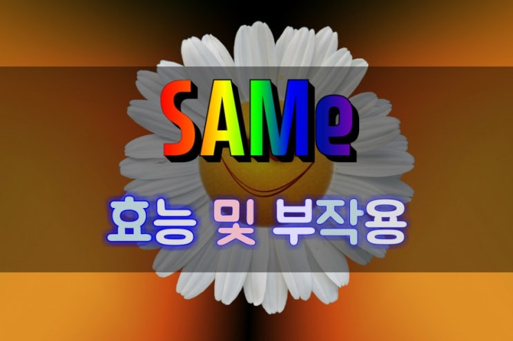  우울증에 특효 SAMe 아데메티오닌의 놀라운 효능과 부작용 정밀분석