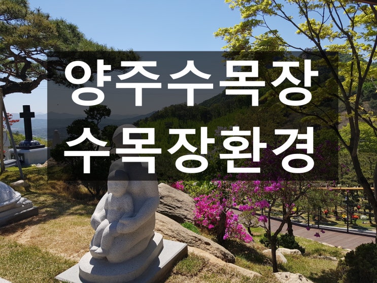  양주수목장 환경이 깨끗합니다.