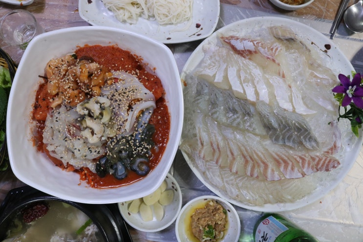 광주 물회 맛집 : 수완지구횟집 & 회포장전문 대한수산!