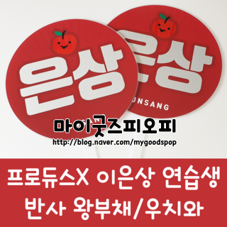  [반사왕부채] 프로듀스X / 프듀X / 이은상 연습생 / 컬러반사시트 / 왕부채 / 우치와 / 이미지피켓 / 마이굿즈피오피 / 소량제작 / 1개제작