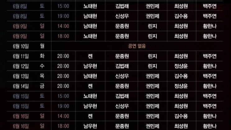  뮤지컬 <메피스토> 캐스팅 관련 사담