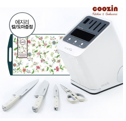  2019쿠팡추천가격  쿠진 나이프케어 칼살균 건조기 + 에지리 나이프세트 4종 + 에지리 도마   [137,100원 ]