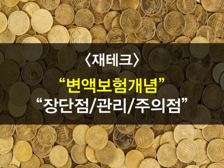  변액보험 개념, 장점과 단점, 수익률 관리방법, 주의해야되는 부분