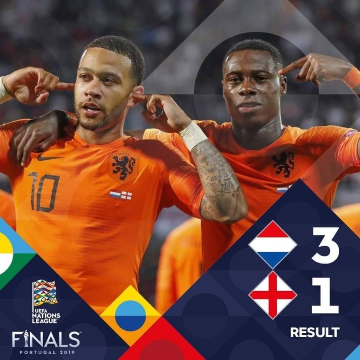 네덜란드, 잉글랜드 잡고 결승행 [UEFA 네이션스리그]