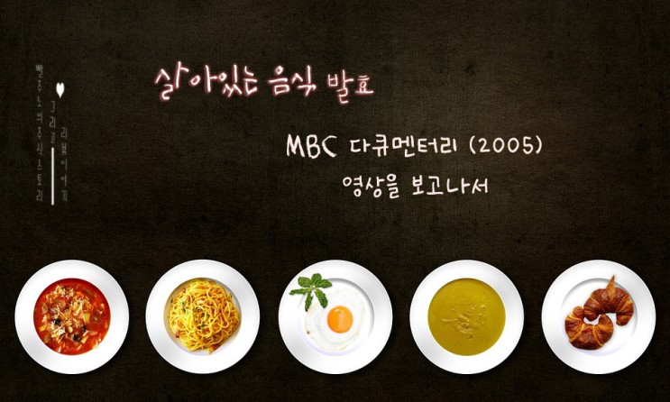 MBC 다큐 살아있는 음식, 발효(2005)를 보고 나서