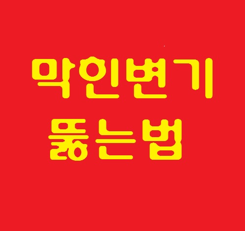  막힌 변기 뚫는법  검증해 보았다.
