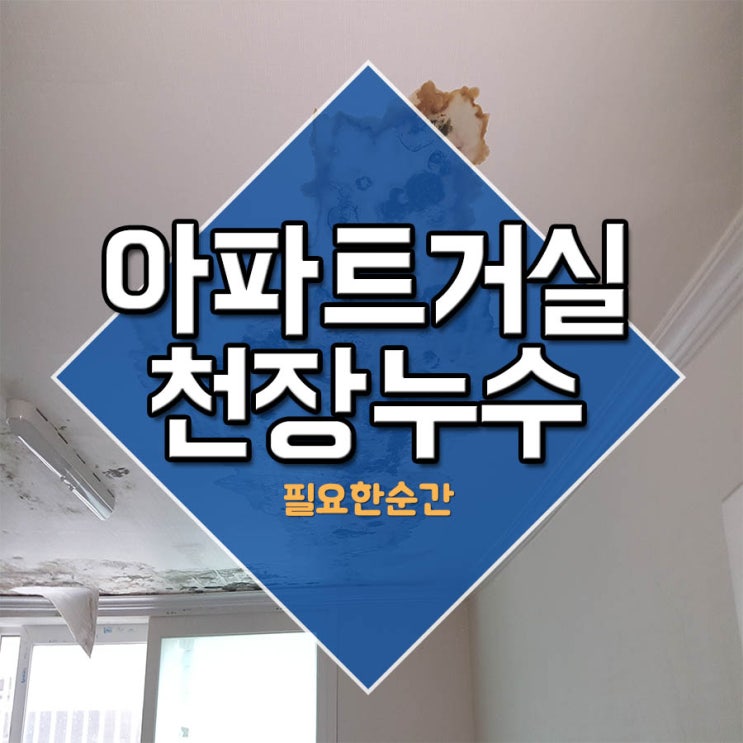  아파트거실천장누수 필요한 순간