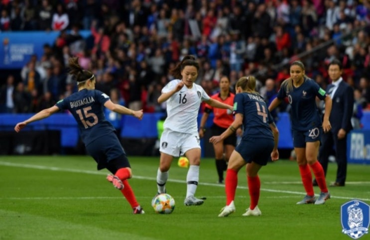  2019 FIFA프랑스 여자월드컵 프랑스4:0대한민국,졌잘싸!