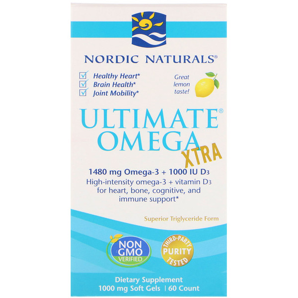  아이허브오메가3 Nordic Naturals, 얼티미트 오메가 엑스트라, 레몬, 1000 mg, 60 소프트젤 구매자 후기 모음
