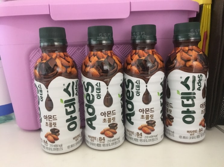  아데스 아몬드 맛평가 리얼후기 아데스요!!