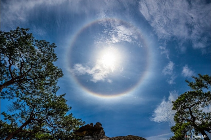  해무리는 왜 생기는걸까요? 해무리 원인 햇무리 solar halo  현충일 추념식 해무리
