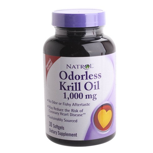  나트롤 Natrol 오더리스 크릴 오일 1000mg 소프트젤
