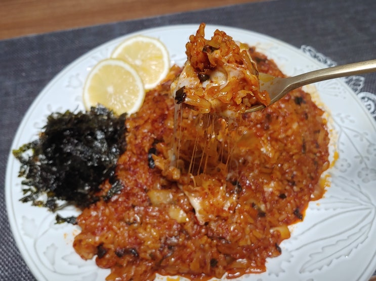  강식당 김치밥 역시 백종원레시피~! 초간단 김치밥이피오씁니다
