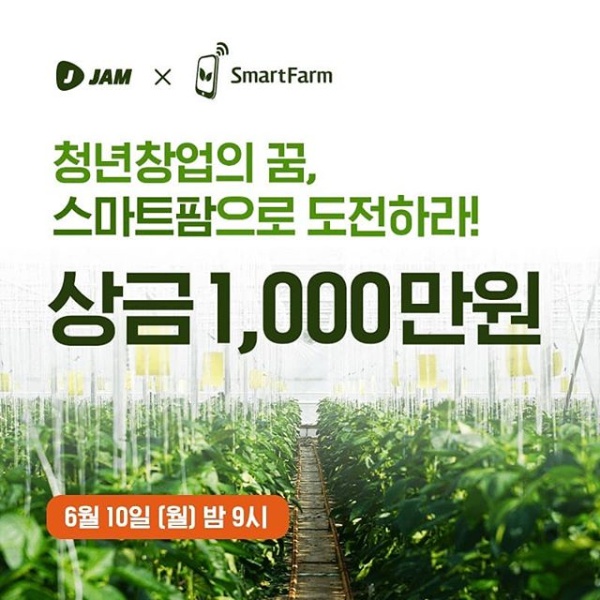 잼라이브 X 스마트팜(Smart Farm) 콜라보 청년창업의 꿈, 스마트팜으로 도전하라!-잼라이브 힌트보기~