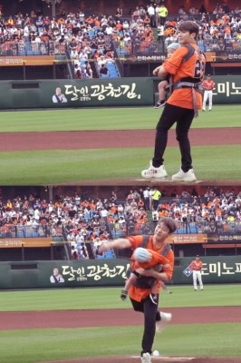  최민환, 시구 논란