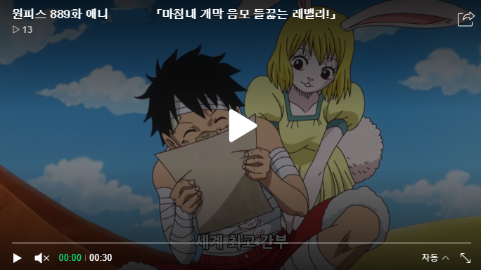  원피스 889화 애니 [한글자막 HD고화질