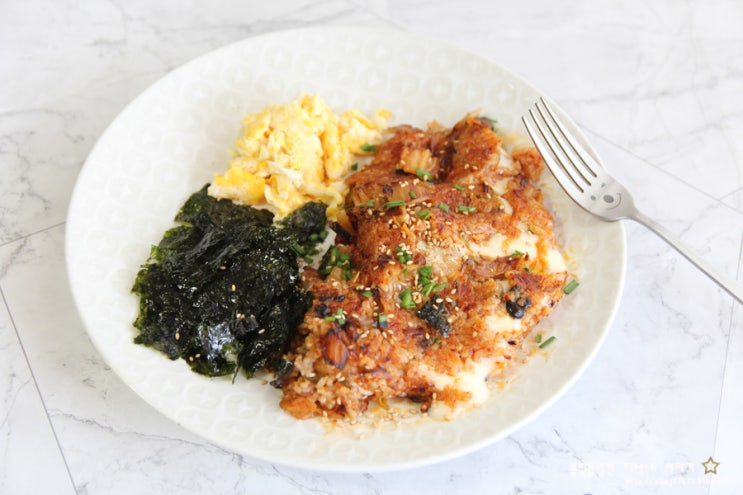  강식당 김치밥  바로 따라해봤어요.