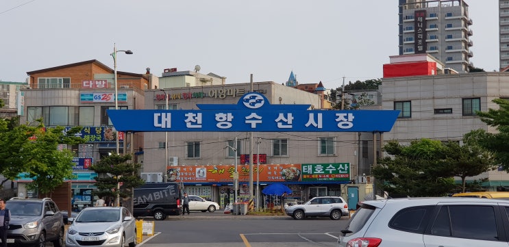  대천항 수산시장을 거쳐 무창포 이루펜션까지