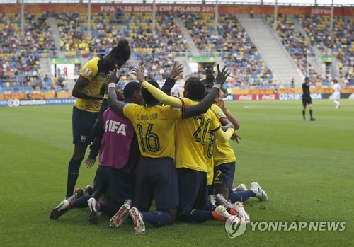 -U20월드컵- 한국-세네갈전 승자, 에콰도르와 4강서 격돌